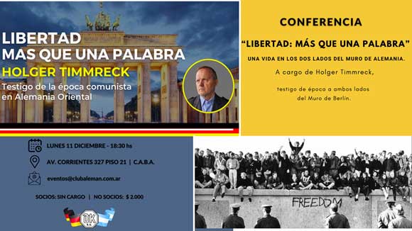 Lee más sobre el artículo Libertad: más que una palabra – Conferencia a cargo de Holger Timmreck