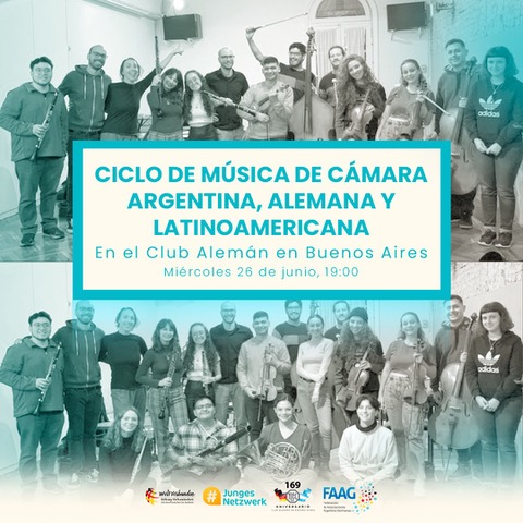 Lee más sobre el artículo Música de Cámara Argentina, Latinoamericana y Alemana – Junio