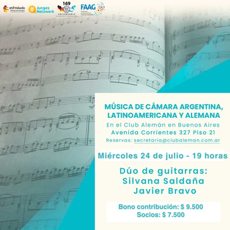 Lee más sobre el artículo Música de Cámara Argentina, Latinoamericana y Alemana – Julio