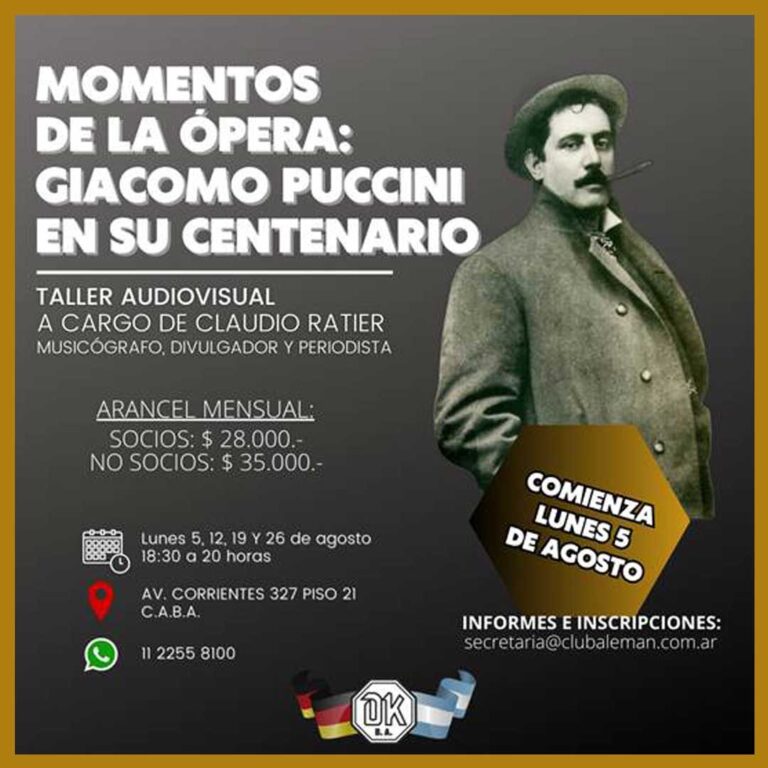 Lee más sobre el artículo Momentos de la ópera:  Giacomo Puccini en su centenario